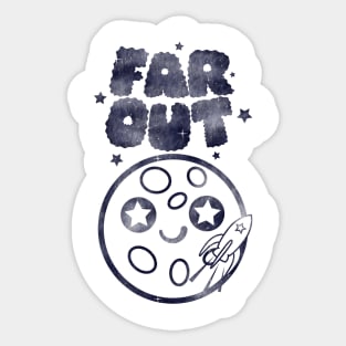 Far Out Sticker